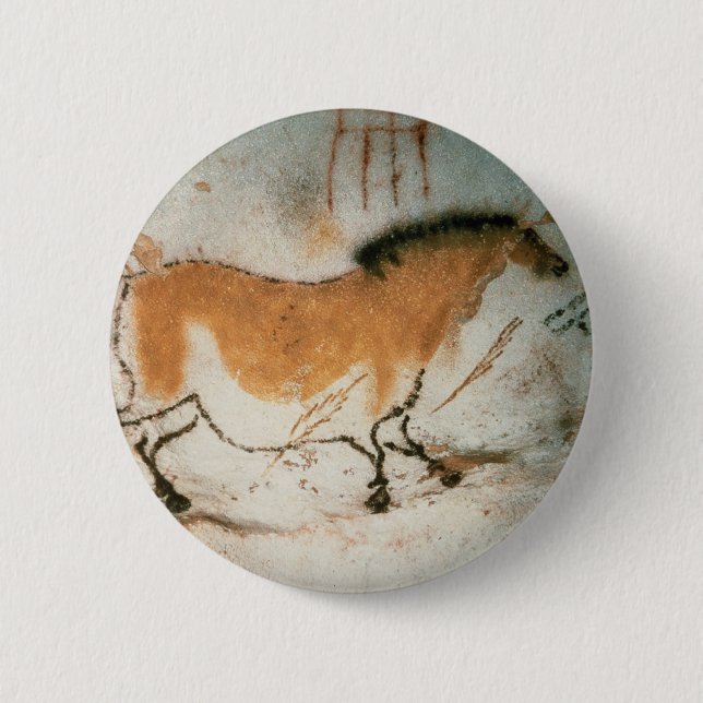 Cave drawings Lascaux French Prehistoric 6 Cm Round Badge (Front)