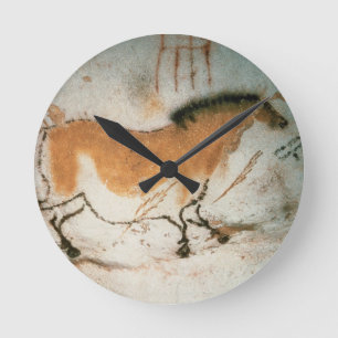 Cave drawings Lascaux French Prehistoric Drawings Round Clock