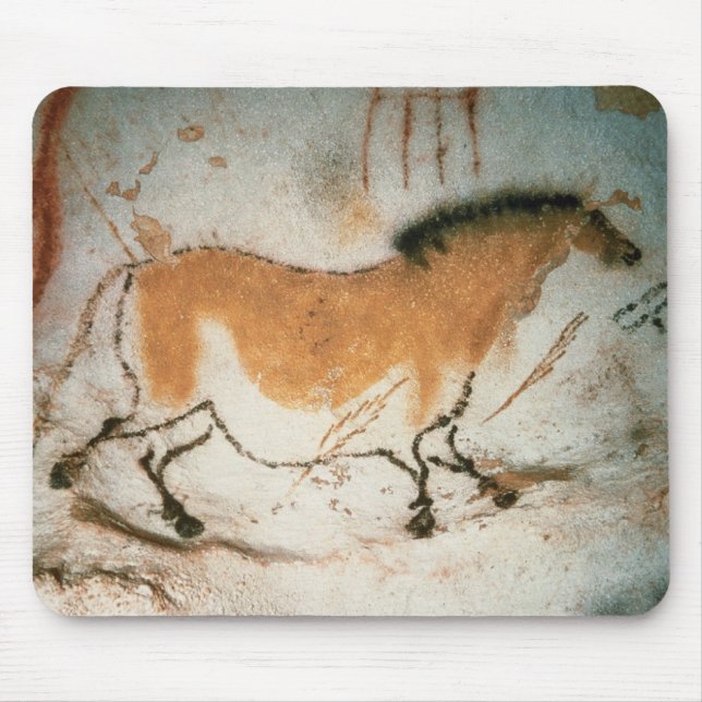 Cave drawings Lascaux French Prehistoric Mouse Mat (Front)