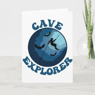 Cave Explorer Caver Caving Speleology Spelunking Card