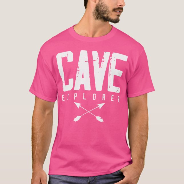 Cave Explorer Caving Spelunking Cave Diver Diving  T-Shirt (Front)