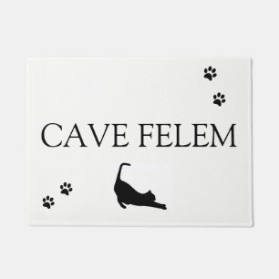 CAVE FELEM - Beware of the cat Doormat