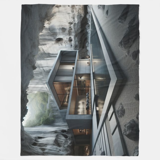 Cave House Fleece Blanket (Front)