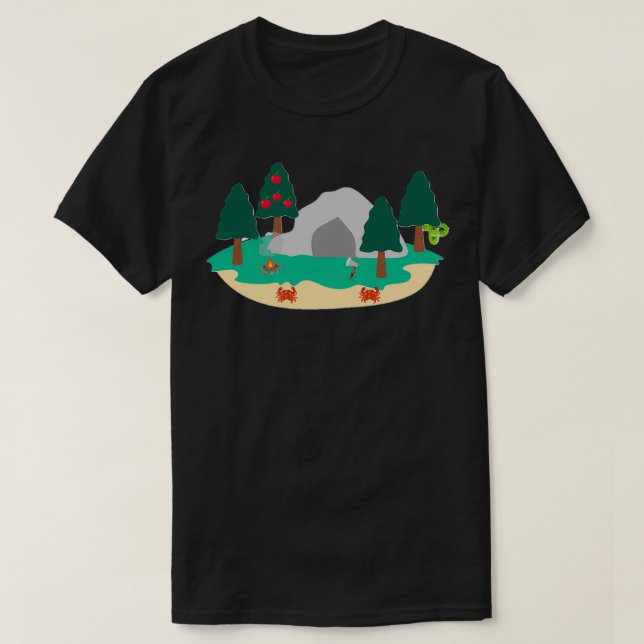 cave in beach T-Shirt (Design Front)