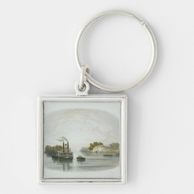 Cave-in-Rock, view on the Ohio, plate 7 from Volum Key Ring (Front)