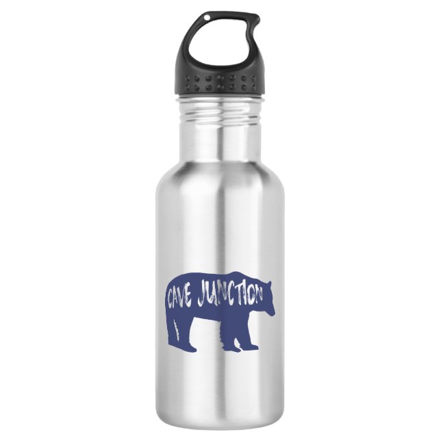 Cave Junction Oregon Bear 532 Ml Water Bottle (Front)