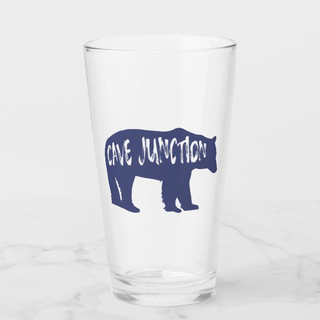 Cave Junction Oregon Bear Glass (Front)