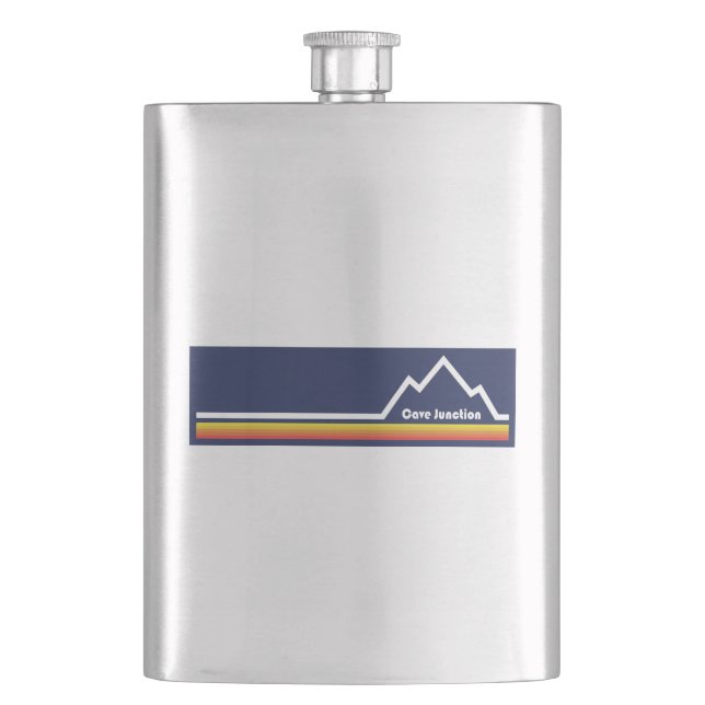 Cave Junction Oregon Hip Flask (Front)