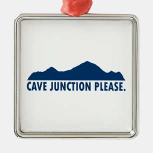 Cave Junction Oregon Please Metal Tree Decoration