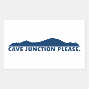 Cave Junction Oregon Please Rectangular Sticker