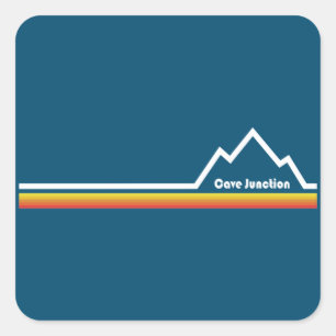 Cave Junction Oregon Square Sticker