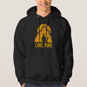 Cave Man Explorer Caving Exploring Hobby Hoodie