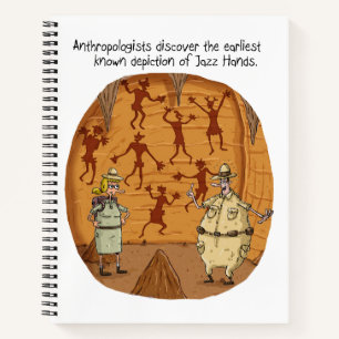 Cave Man Jazz Hand Notebook