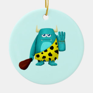Cave Monster Ceramic Tree Decoration