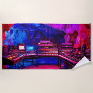 Cave Music Studio Beach Towel