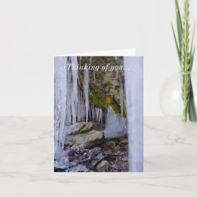 Cave Of Ice Thinking Of You Card (Front)