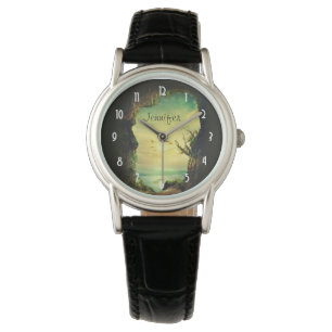 Cave overlooking a Tropical Sea Scenic Photo Watch
