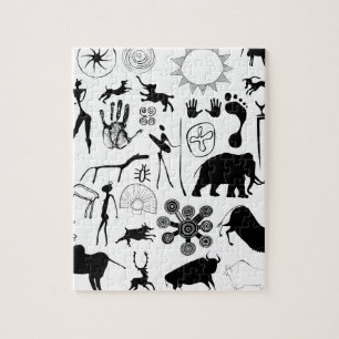 cave paintings - primitive art jigsaw puzzle