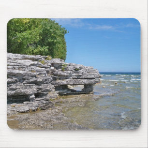 Cave Point Park Shoreline Mouse Mat