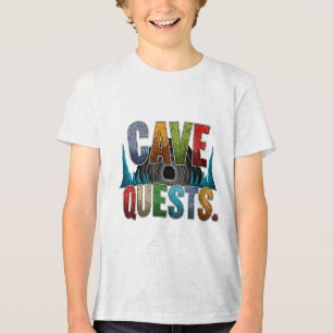 Cave Quests Women’s Adventure Graphic T-Shirt Tri-Blend Shirt