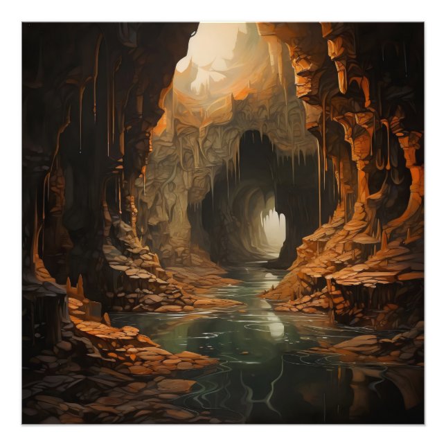 Cave River Nature Photo Print (Front)