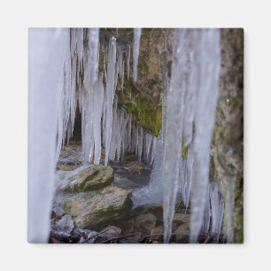 Cave Tunnel Of Ice Magnet