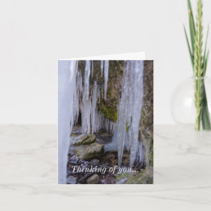 Cave Tunnel Of Ice Thinking Of You Card