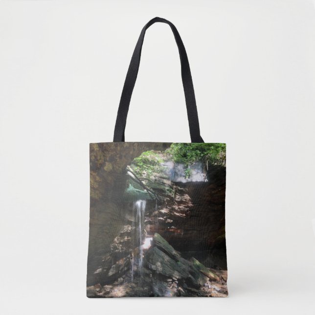 Cave Waterfall Tote Bag (Front)