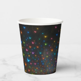  Cave with Colourful Glowing Bugs Paper Cups