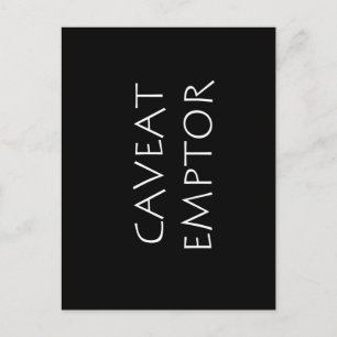 Caveat Emptor Postcard