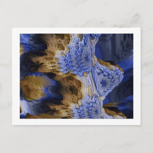 CaveDiving Fractal Art Postcard