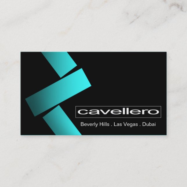 Cavellero Business Card template (Front)