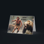 CAVEMAN BIRTHDAY CARD<br><div class="desc">Here's the birthday card for the protector in your life.</div>