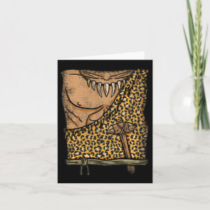 Caveman Costume Halloween  Card