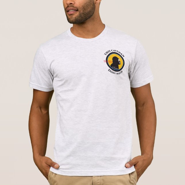 Caveman Does Math Smart Gear tshirt (Front)