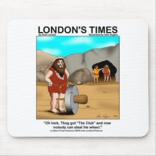 Caveman Got The Club... Funny Gifts & Tees Mouse Mat