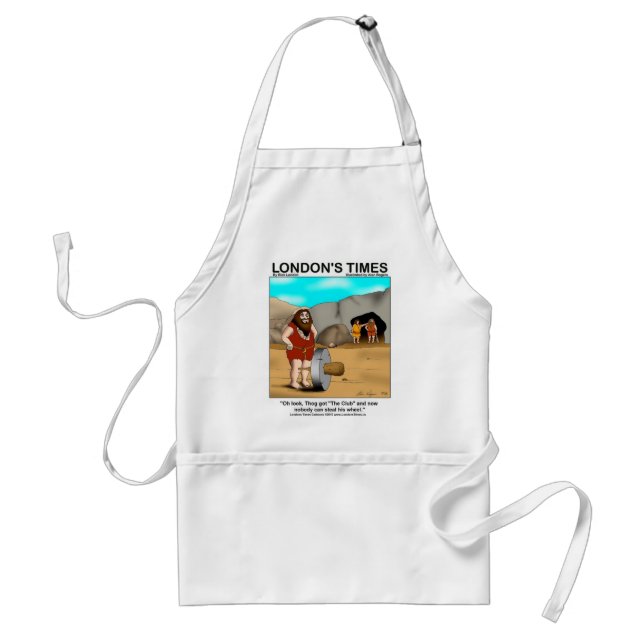 Caveman Got The Club... Funny Gifts & Tees Standard Apron (Front)