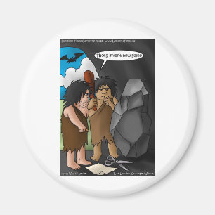 Caveman Invention Funny Gifts Tees Mugs Cards Magnet