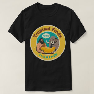 Caveman & Mammoth Retro Ancient Fruit Discovery T-Shirt