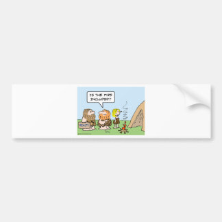 caveman realty fire included bumper sticker