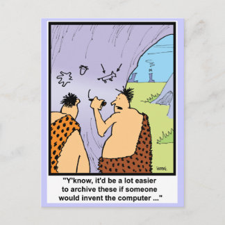 Caveman Style Postcard
