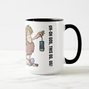 Caveman Talk!  Ringer Mug