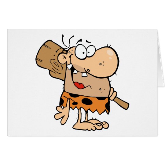 Caveman With Club Card
