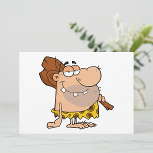 Caveman With Club Invitations