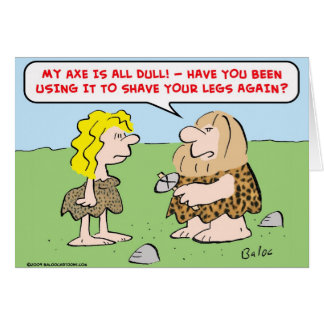 caveman, woman, axe, shave, legs