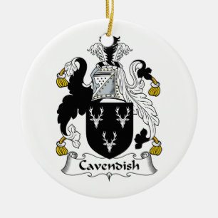 Cavendish Family Crest Ceramic Tree Decoration