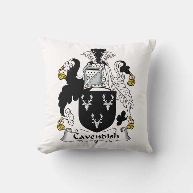 Cavendish Family Crest Cushion (Front)