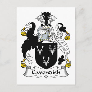 Cavendish Family Crest Postcard