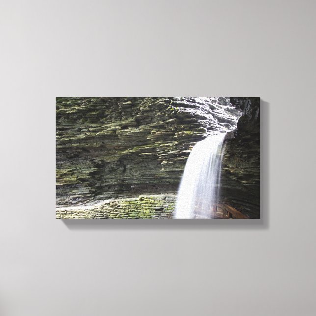 Cavern Cascade, Watkins Glen State Park, New York Canvas Print (Front)