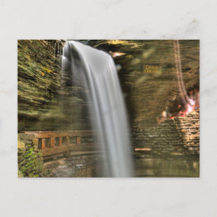 Cavern Cascade, Watkins Glen State Park, New York Postcard